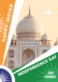 Indian Flag Independence Poster