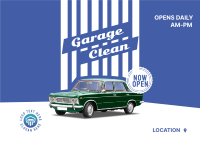 Garage Clean Shower Postcard