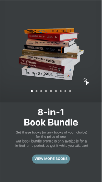 Dark Mode Book Bundle Facebook Story