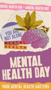 Scrapbook Mental Health Day Facebook Story