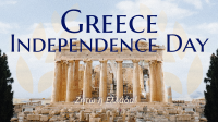 Contemporary Greece Independence Day Animation