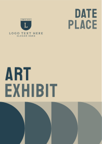 Abstract Sunset Art Exhibit Flyer