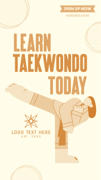 Taekwondo for All Instagram Story