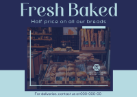 Fresh Baked Bread Postcard