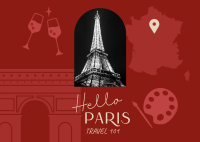 Paris Holiday Travel  Postcard