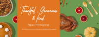 Thanksgiving Diner Facebook Cover