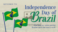 Minimalist Independence Day of Brazil Animation