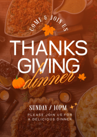 Thanksgiving Dinner Invite Poster