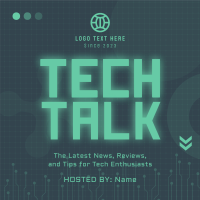 Modern Digital Technology Podcast Instagram Post Design