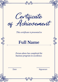 Elegant Certificate Flyer