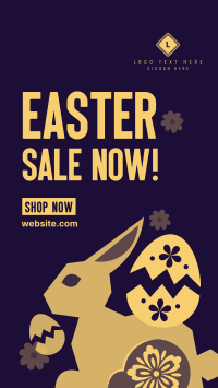 Floral Easter Bunny Sale Instagram Story