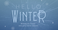 Cozy Winter Greeting Facebook Ad