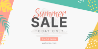 Playful Summer Sale  Twitter Post Design