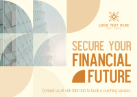 Financial Future Security Postcard