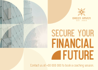 Financial Future Security Postcard Image Preview