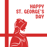 Saint George Knight Linkedin Post Design