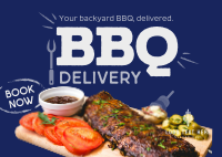 BBQ Delivery Postcard Design