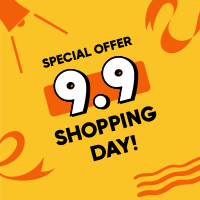 9.9 Shopping Day Instagram Post