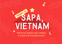 Travel to Vietnam Postcard