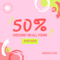 Discount for Artists Instagram Post Design