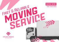 Speedy Moving Service Postcard