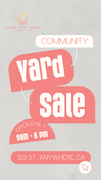 Community Yard Sale Thrift Instagram Story