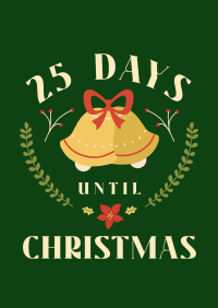 Days Away Christmas Poster