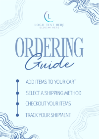 Elegant Marble Order Instructions Flyer