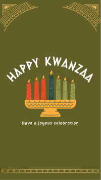 Kwanzaa Candles Instagram Story