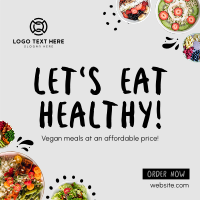 Healthy Dishes Instagram Post Design