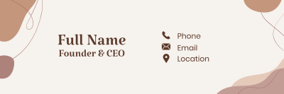 Pretty Organic Abstract Email Signature Image Preview