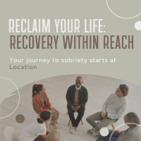 Peaceful Sobriety Support Group Instagram Post