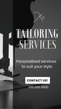 Tailoring Services Minimalist Instagram Story Design