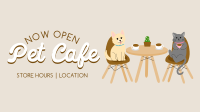 Pet Cafe Opening Facebook Event Cover