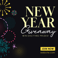 Circle Swirl New Year Giveaway Linkedin Post