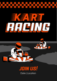 Go Kart Racing Poster