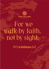 Walk by Faith Poster