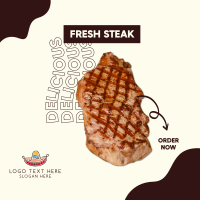 Fresh Steak Instagram Post