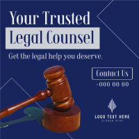 Trusted Legal Counsel Instagram Post