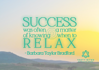 Relax Motivation Quote Postcard