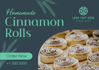 Homemade Cinnamon Rolls Postcard