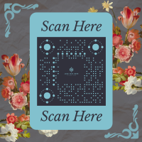 Floral Elegant Design QR Code