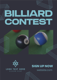 Geometric Billiard Game Poster