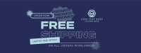 Worldwide Shipping Promo Facebook Cover