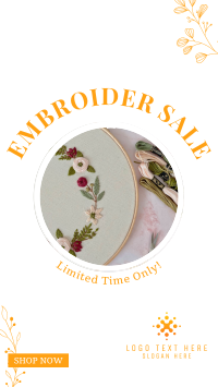 Embroidery Sale Instagram Story