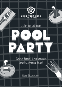 Exciting Pool Party Flyer