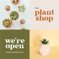 Plant Shop Opening Instagram Post