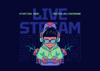 Livestreamer Postcard example 1