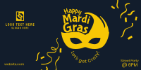 Mardi Gras Masquerade Twitter Post