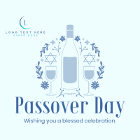 Celebrate Passover Linkedin Post Design